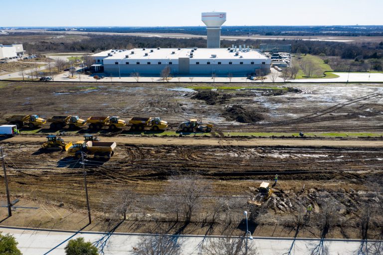 Peinado Construction Breaks Ground on New Project for Frontier Equity at DFW Airport.